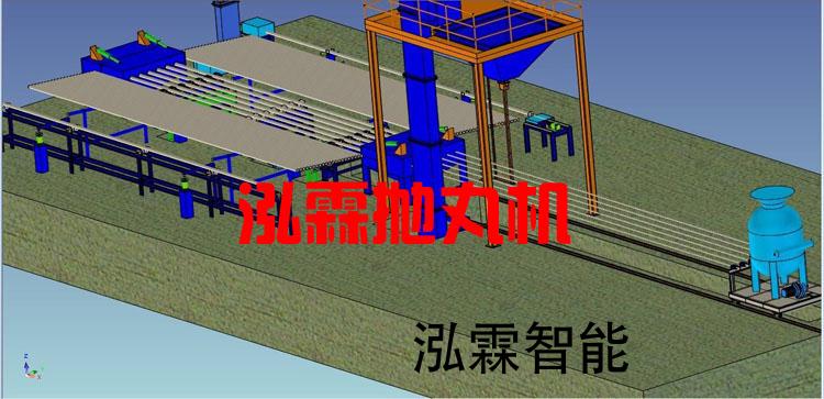 鋼筦內壁噴(pen)砂(sha)除(chu)鏽抛丸(wan)機(ji)設(she)備