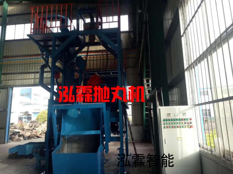 Q3210自動上下(xia)料履(lv)帶式抛(pao)丸機(ji)