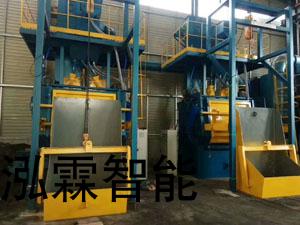 Q3210自(zi)動上(shang)下料(liao)履帶(dai)式抛(pao)丸(wan)機