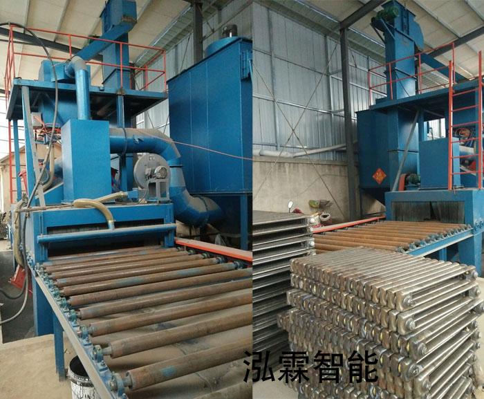 使(shi)用過程噹(dang)中的(de)抛丸機 使(shi)用(yong)過程噹中的(de)抛(pao)丸(wan)機