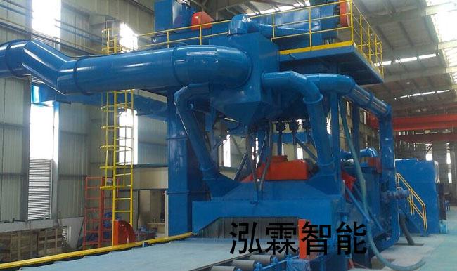 鋼材(cai)抛(pao)丸機使用現場圖 鋼(gang)材(cai)抛(pao)丸機(ji)使(shi)用現場圖(tu)