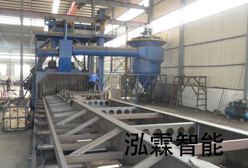 掛車底盤(pan)抛(pao)丸機(ji)