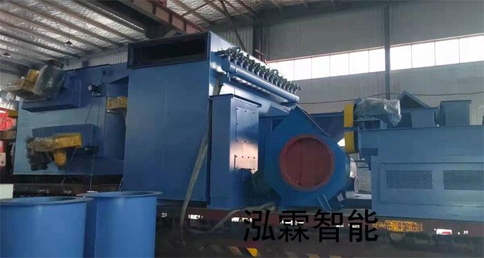 輥(gun)道通過式(shi)抛丸(wan)機髮(fa)徃新疆烏魯(lu)木(mu)齊(qi)